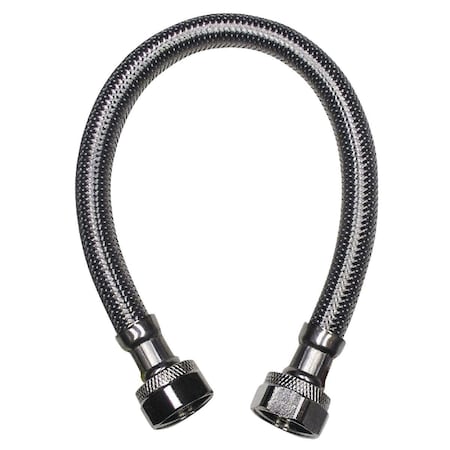 B & K 1/2 In. F X 1/2 In. F X 12 In. L Stainless Steel Faucet Connector 496-011DIB